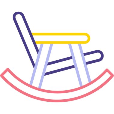 Oyun parkı. Web simgesi basit illüstrasyon