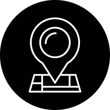 Harita işaretleyici vektör illüstrasyonuName