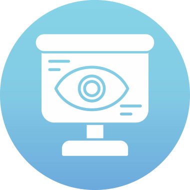 Göz simgesi vektör illüstrasyonu