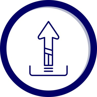 Ok. Web simgesi basit illüstrasyon