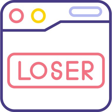 Harflerin basit ve modern vektör illüstrasyonu