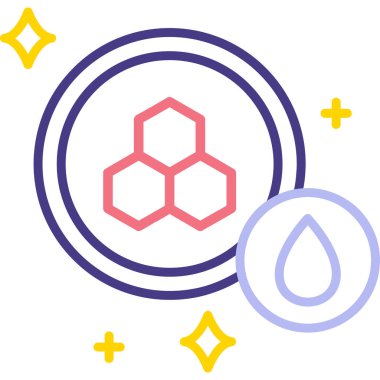 satır bırakma simgesi beyaz arkaplanda izole edildi. Renkli taslak konsepti. vektör.