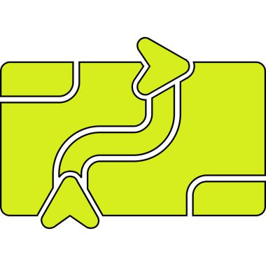 harita simgesi vektör illüstrasyonu