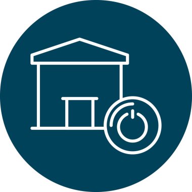 Eşsiz Fabrika Vektör Satırı Simgesi