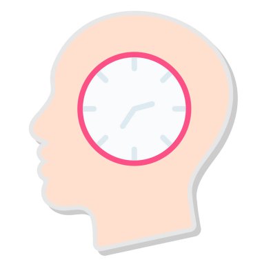 Beyin. Web simgesi basit illüstrasyon