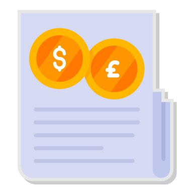 Para için. Web simgesi vektör illüstrasyonu