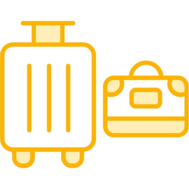 bagaj. Web simgesi basit illüstrasyon