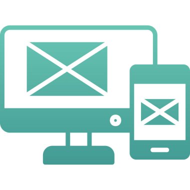 e- posta ileti vektörü simgesi