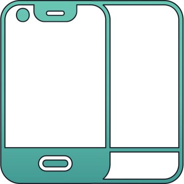 akıllı telefon simgesi vektör illüstrasyonu