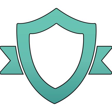 Vektör kalkanı simgesi. güvenlik kavramı.