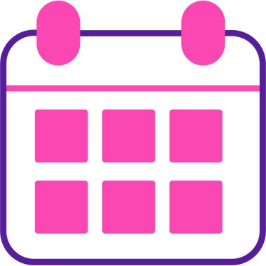 Takvim simgesi, vektör çizimi