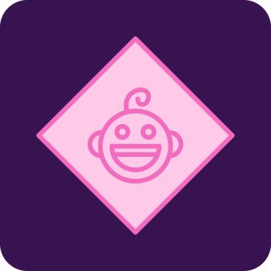 top ikonlu bebek, vektör illüstrasyonu