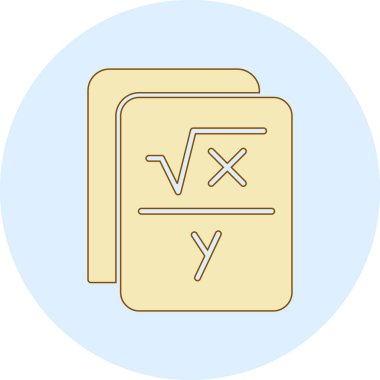 Bir hesap makinesi simgesinin vektör illüstrasyonu