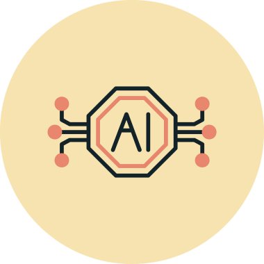 Robot simgesinin vektör illüstrasyonu