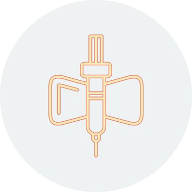 Benzersiz dolgu vektör çizgisi simgesi