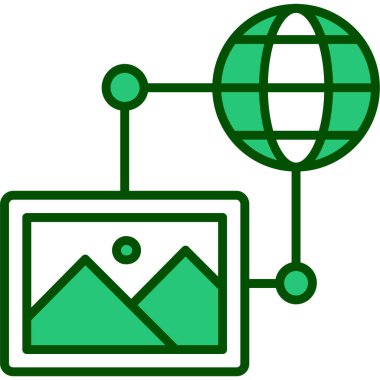 Web tasarım ikonu vektör illüstrasyonu