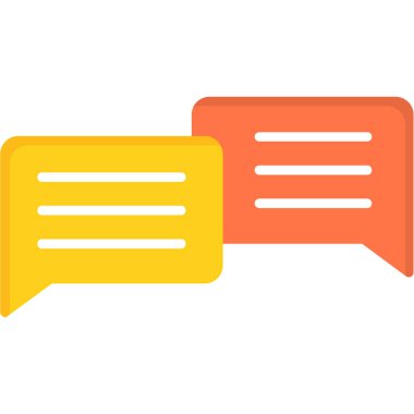 Konuş. Web simgesi basit illüstrasyon