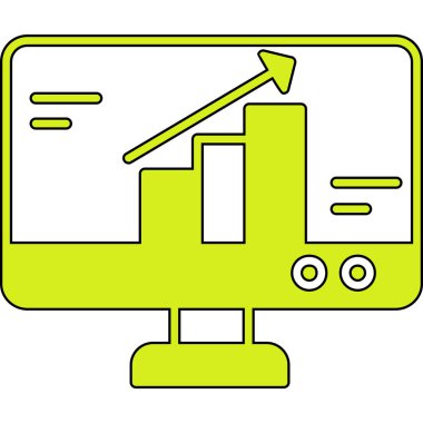 İş ve finans simgesinin vektör illüstrasyonu