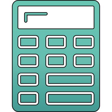 hesap makinesi izole edilmiş ikon vektör illüstrasyon tasarımı