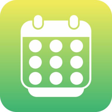 Takvim. Web simgesi basit illüstrasyon