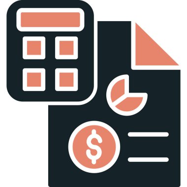 hesap makinesi simgesi, vektör illüstrasyonu