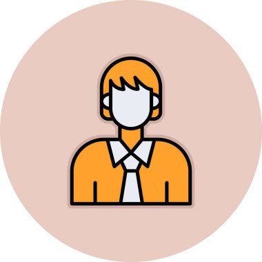 Avatar simgesi. vektör illüstrasyonu