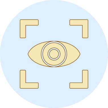 göz vektör simgesi modern illüstrasyon