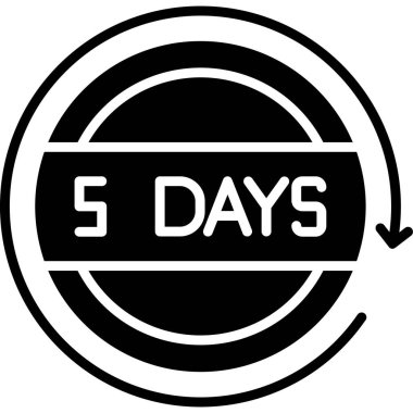 Beyaz üzerine dört günlük damga