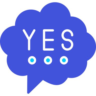 evet web simgesi basit illüstrasyon