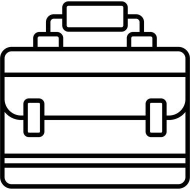 Evrak çantası web simgesi. Basit tasarım. vektör illüstrasyonu