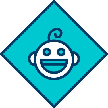 Maymun. Web simgesi basit illüstrasyon