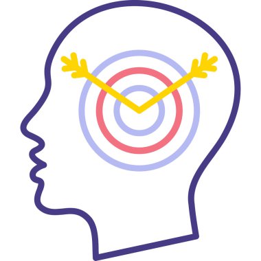 ok simgesi, vektör illüstrasyon tasarımı olan hedef