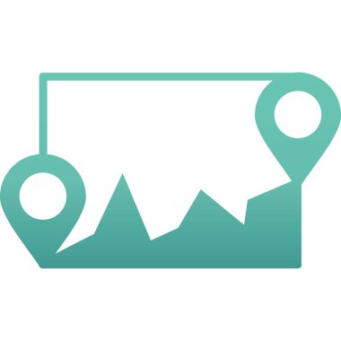 konum vektörü glycolor simgesi