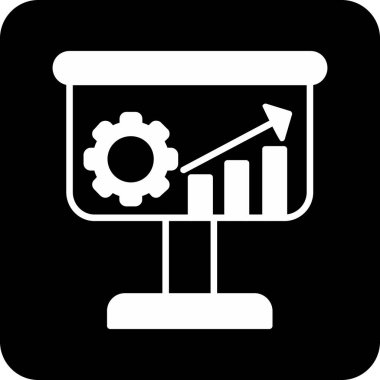İş ve finans simgesinin vektör illüstrasyonu