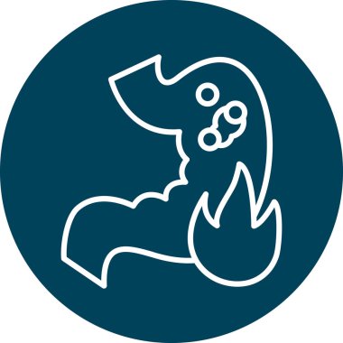 Benzersiz Balık Vektörü Kabartma Simgesi