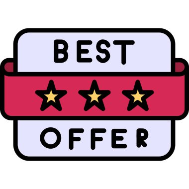 En iyi teklif etmek vektör simgesi