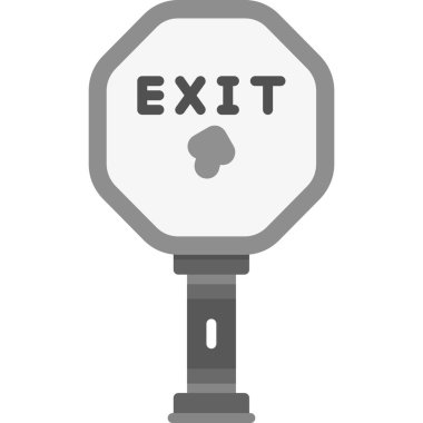 Çıkış simgesi. Web için çıkış vektör simgelerinin basit illüstrasyonu