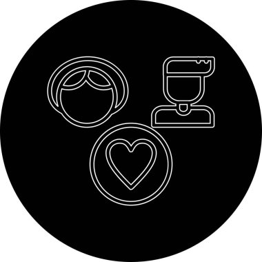 Vektör Kalp Simgesi illüstrasyonu