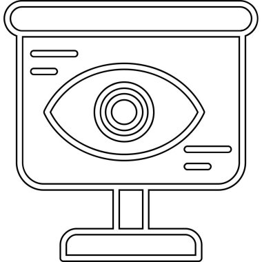 bilgisayar göz tarama simgesi