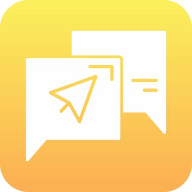 ileti ikonu vektör illüstrasyonu