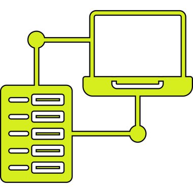 Ağ sunucu simgesi. Beyaz arkaplanda izole edilmiş web tasarımı için Ağ sunucu ikonu