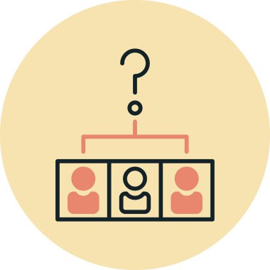 İnsan simgesinin vektör illüstrasyonu