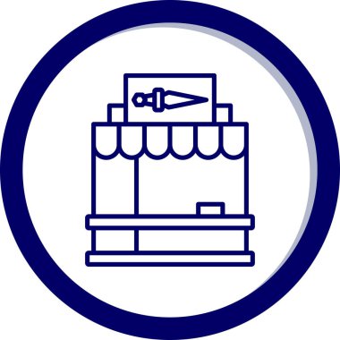 Alışveriş arabası simgesinin vektör çizimi