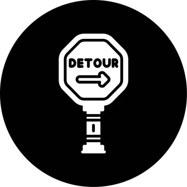 Dur işaretinin vektör illüstrasyonu