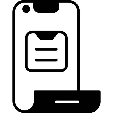 cep telefonu ikonu vektör illüstrasyonu