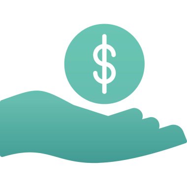 Dolar simgesi vektör illüstrasyonu