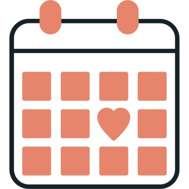 takvim tarihi simgesi ana hat biçiminde