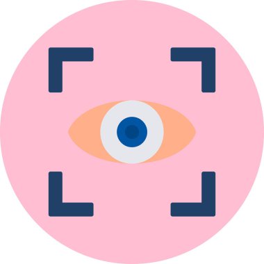 Göz simgesi vektör illüstrasyonu