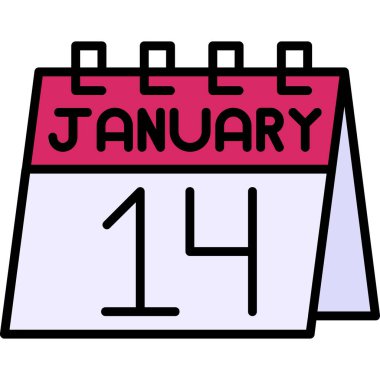 Ocak 'ta yazıtlı takvim