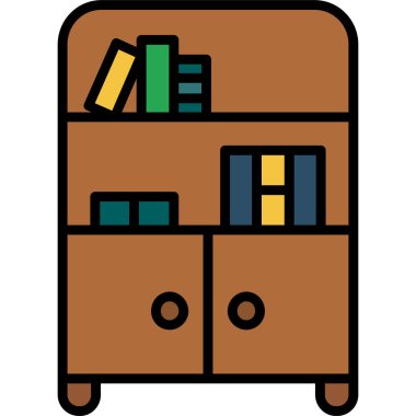 mobilya ikonu vektör illüstrasyonu